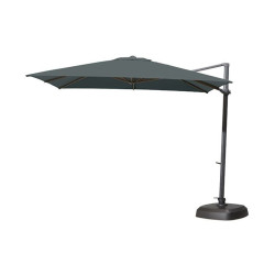 4 Seasons Outdoor | Zweefparasol Siesta 300 x 300 cm | Antraciet-Charcoal